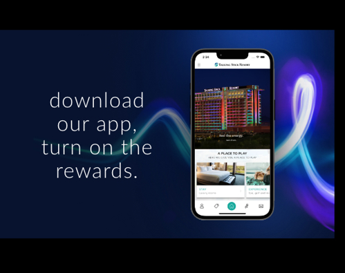 download the app, turn on the rewards
